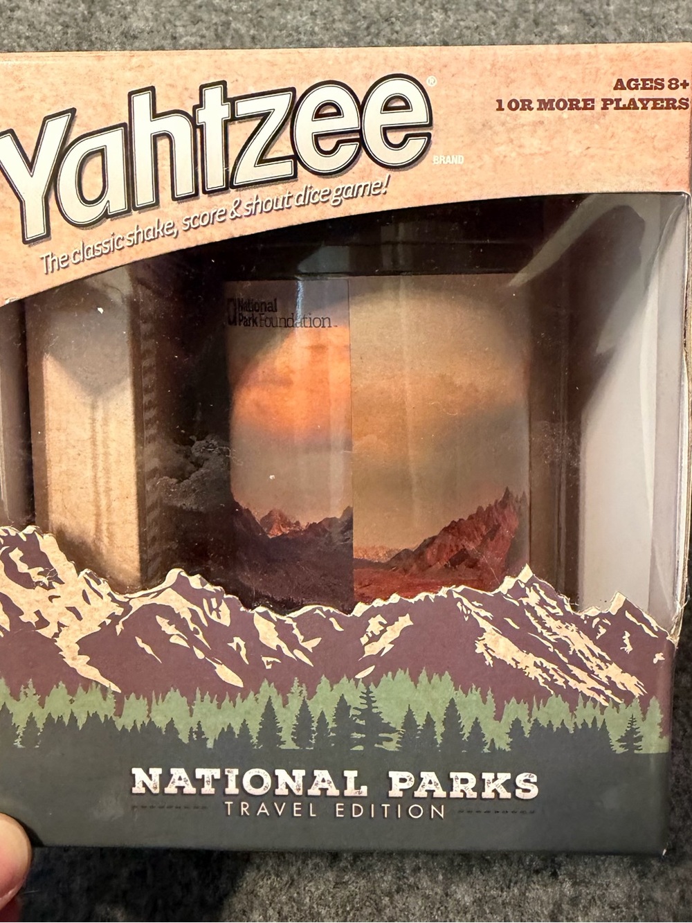 National Parks Travel Edition Yahtzee Dice Game New in Box